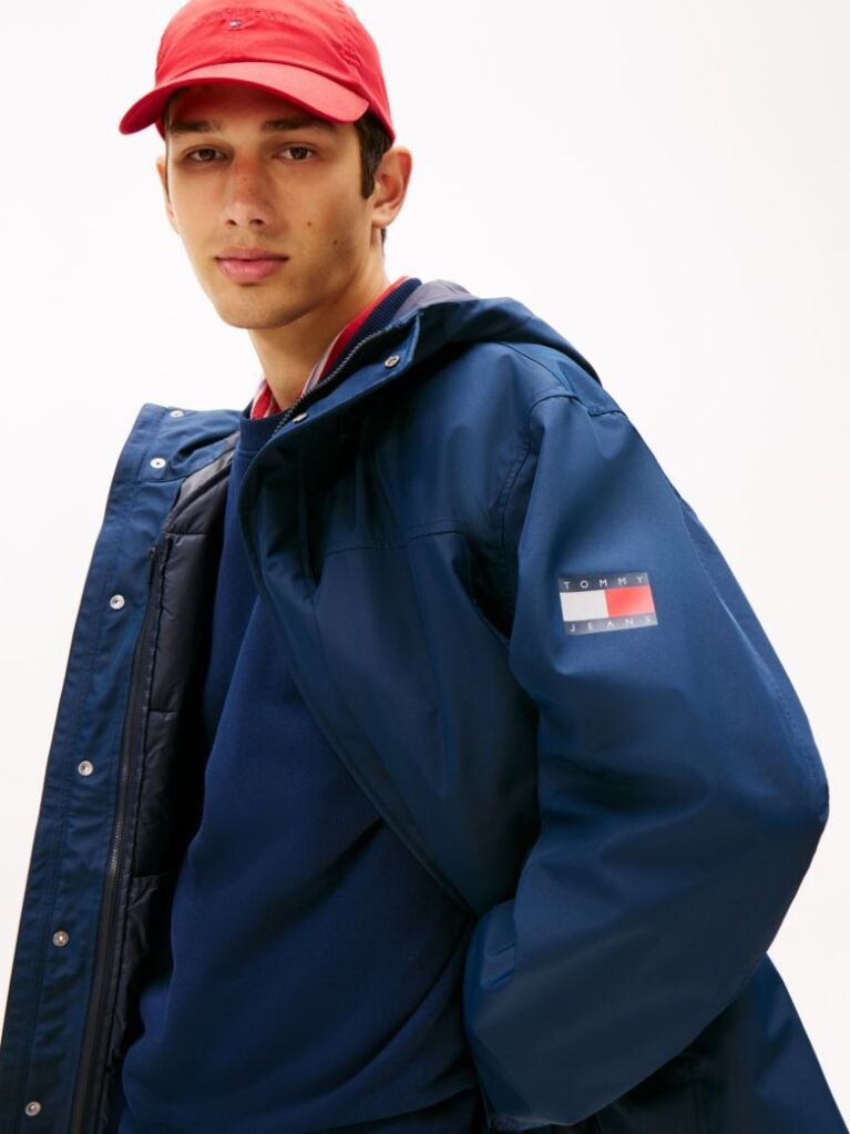 Blue 3-in-1 Padded Chicago Windbreaker  Men