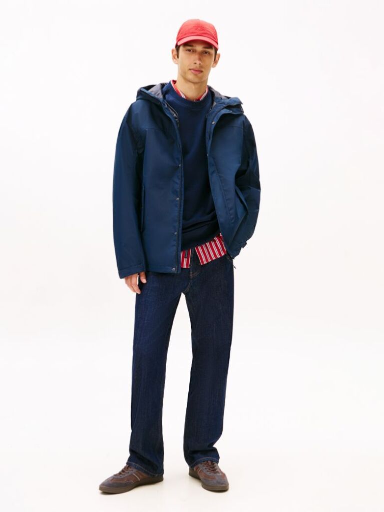 Blue 3-in-1 Padded Chicago Windbreaker  Men