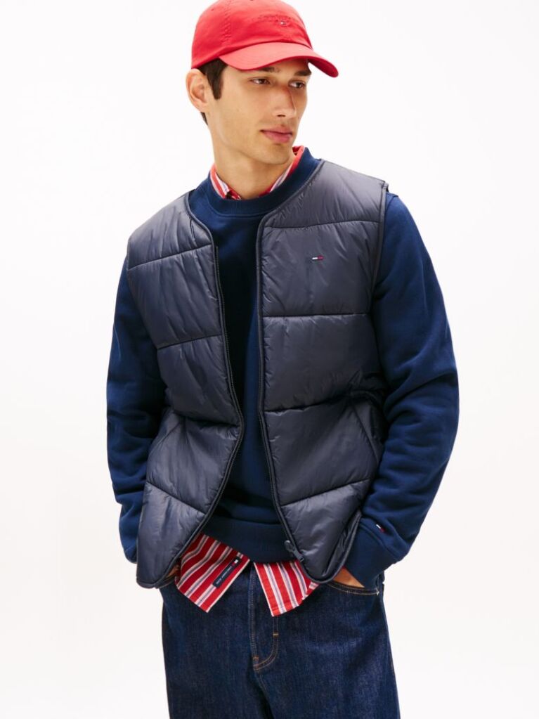 Blue 3-in-1 Padded Chicago Windbreaker  Men