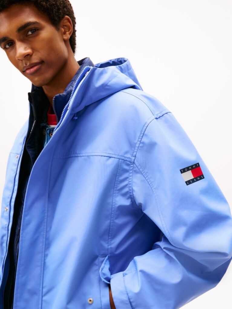Blue 3-in-1 Padded Chicago Windbreaker  Men