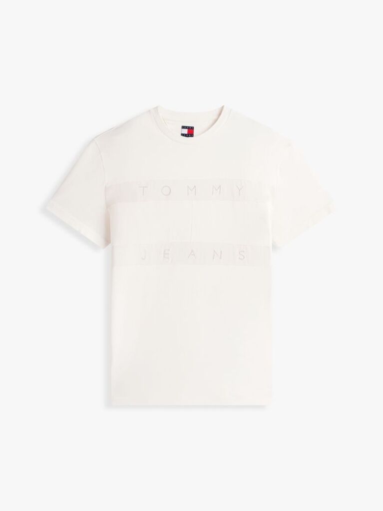 White Regular Tonal Flag Short-Sleeve T-Shirt  Men