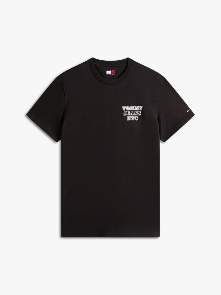 Black Varsity Logo Slim T-Shirt  Men