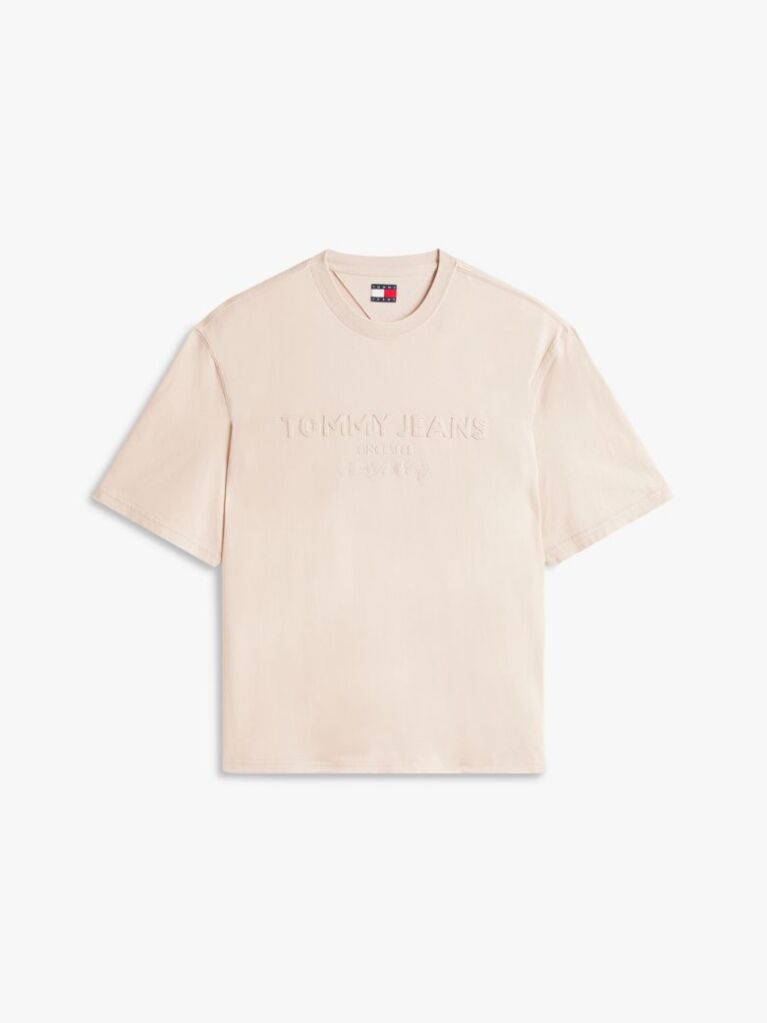 Μπεζ T-Shirt Με Tonal 90s Λογότυπο  Άνδρες