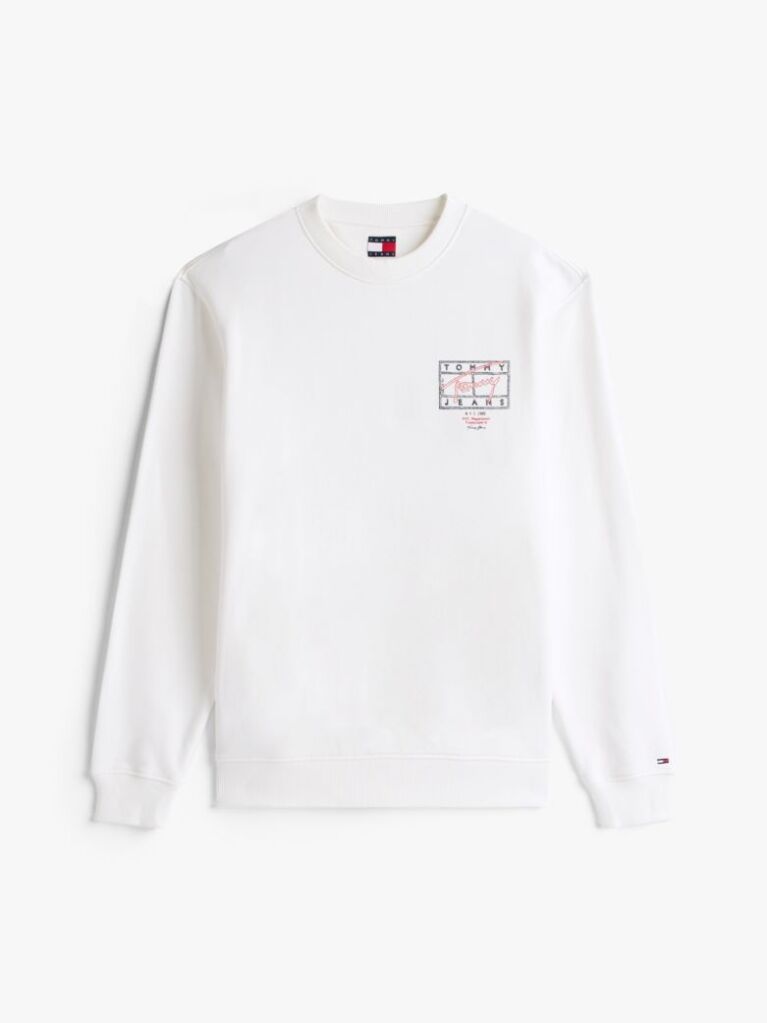 Beige Regular Logo Back Graphic Sweatshirt  Men