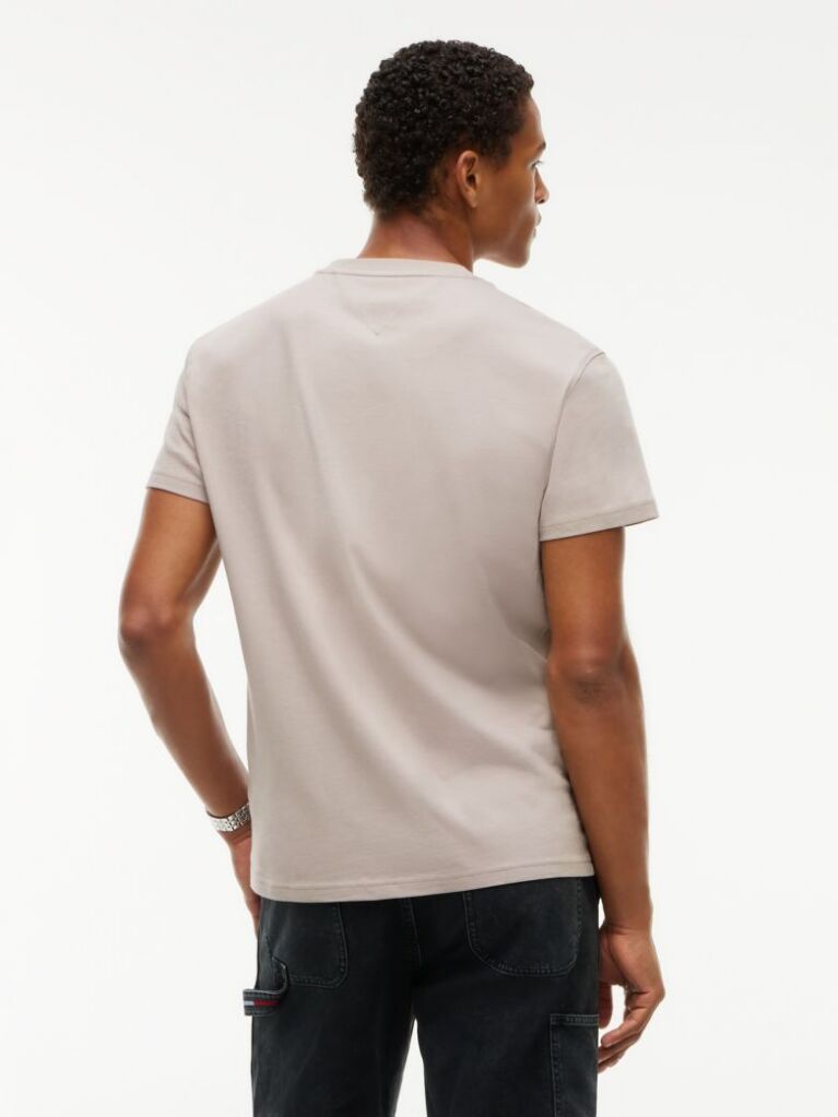 Καφέ T-Shirt Με Κλασική Λαιμόκοψη Και Σημαία Tommy  Άνδρες