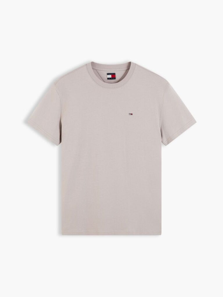 Καφέ T-Shirt Με Κλασική Λαιμόκοψη Και Σημαία Tommy  Άνδρες