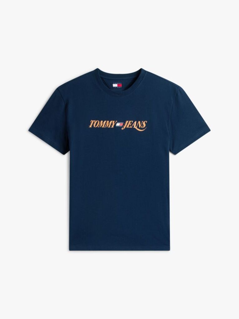 Blue Logo Crew Neck Jersey T-Shirt  Men