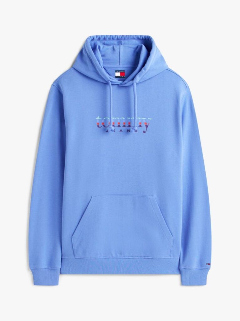 Μπλε Hoody Με Λογότυπο  Άνδρες