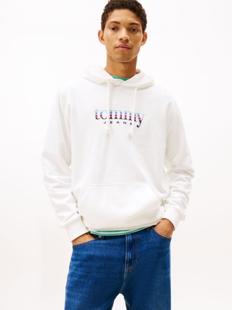 Μπεζ Hoody Με Λογότυπο  Άνδρες