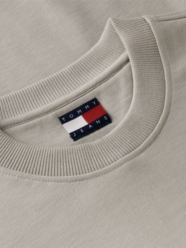 Brown Regular Tonal Flag Crew Neck Sweatshirt  Men