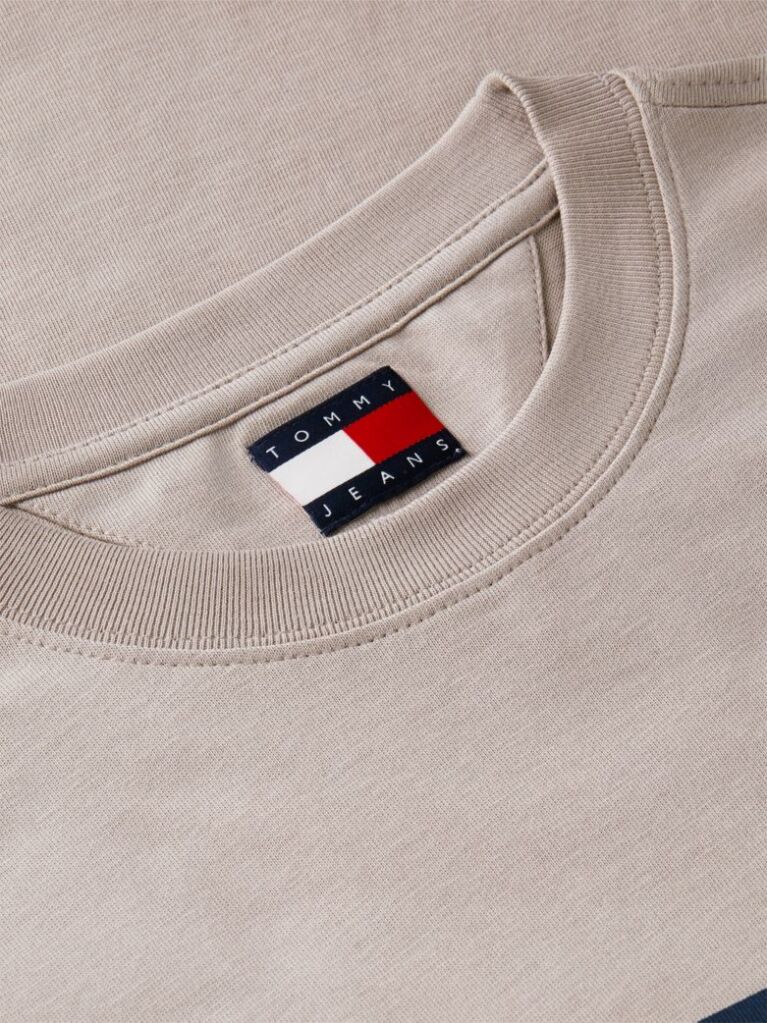 Brown Flag Badge Jersey Crew Neck T-Shirt  Men