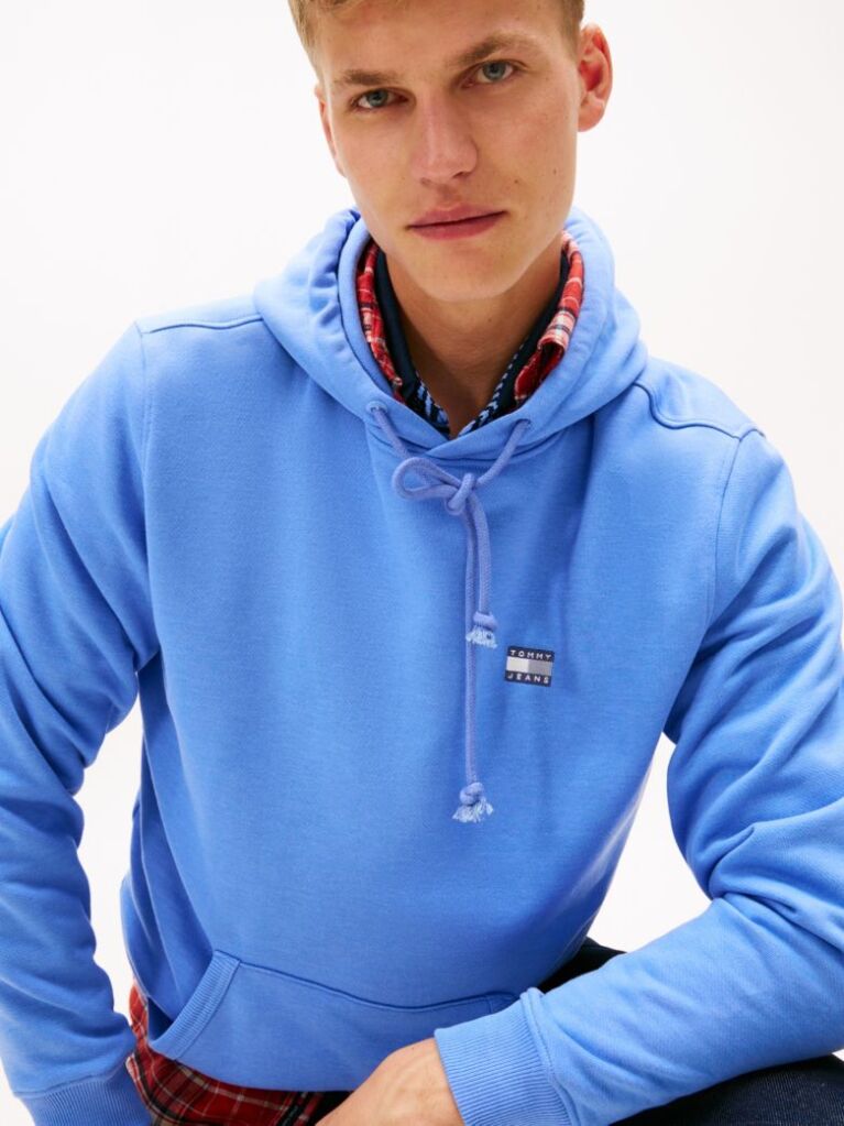 Μπλε Hoody Με Ετικέτα Tommy  Άνδρες