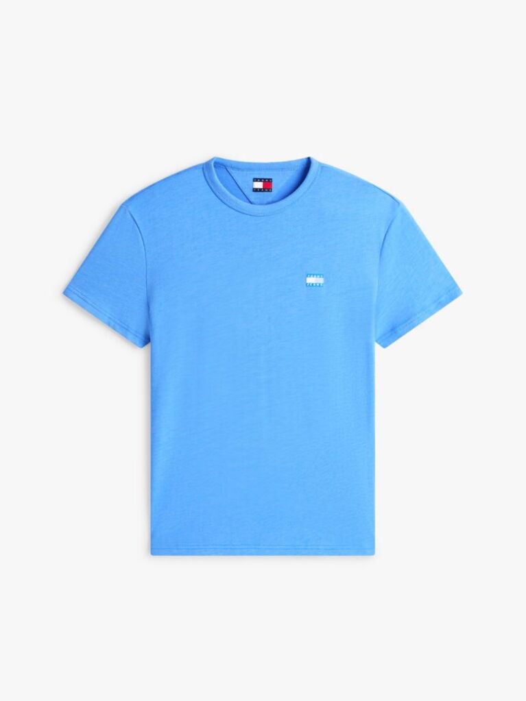 Blue Tonal Tommy Badge Jersey T-Shirt  Men