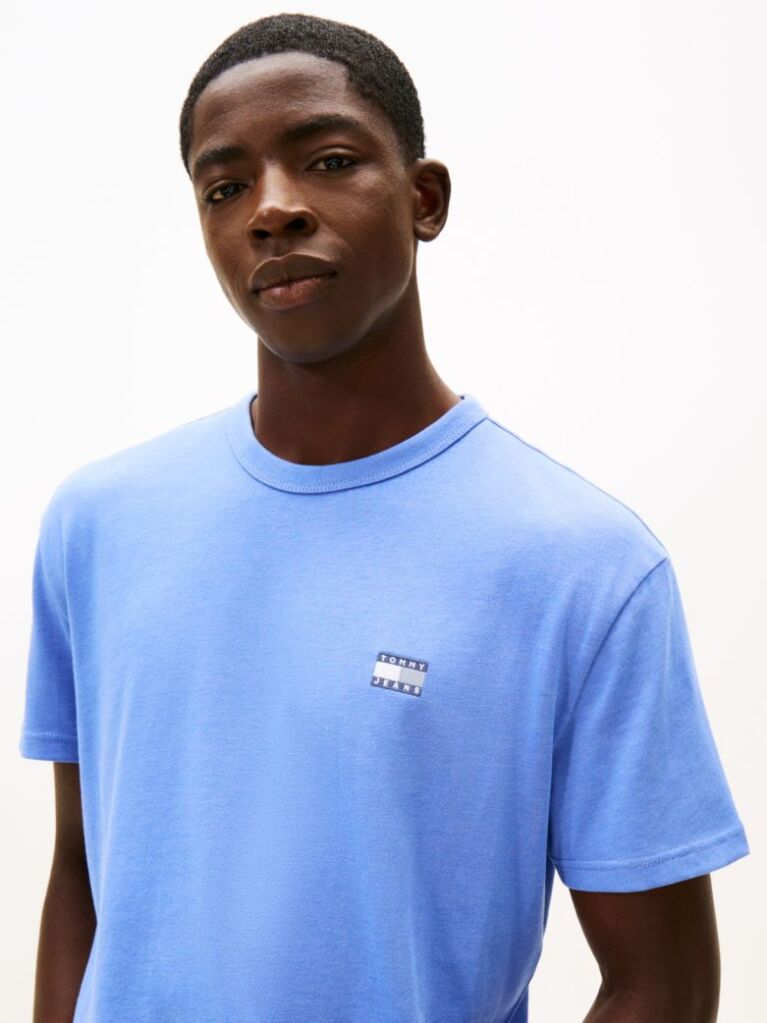 Μπλε T-Shirt Με Tonal Ετικέτα Tommy  Άνδρες