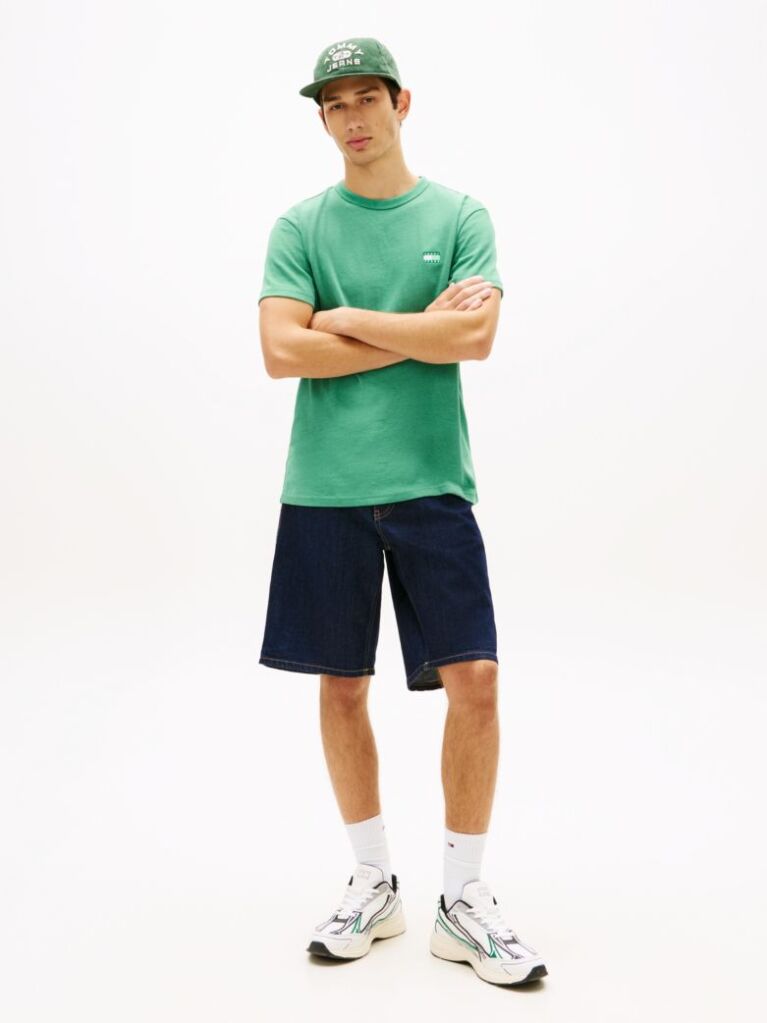 Πράσινο T-Shirt Με Tonal Ετικέτα Tommy  Άνδρες