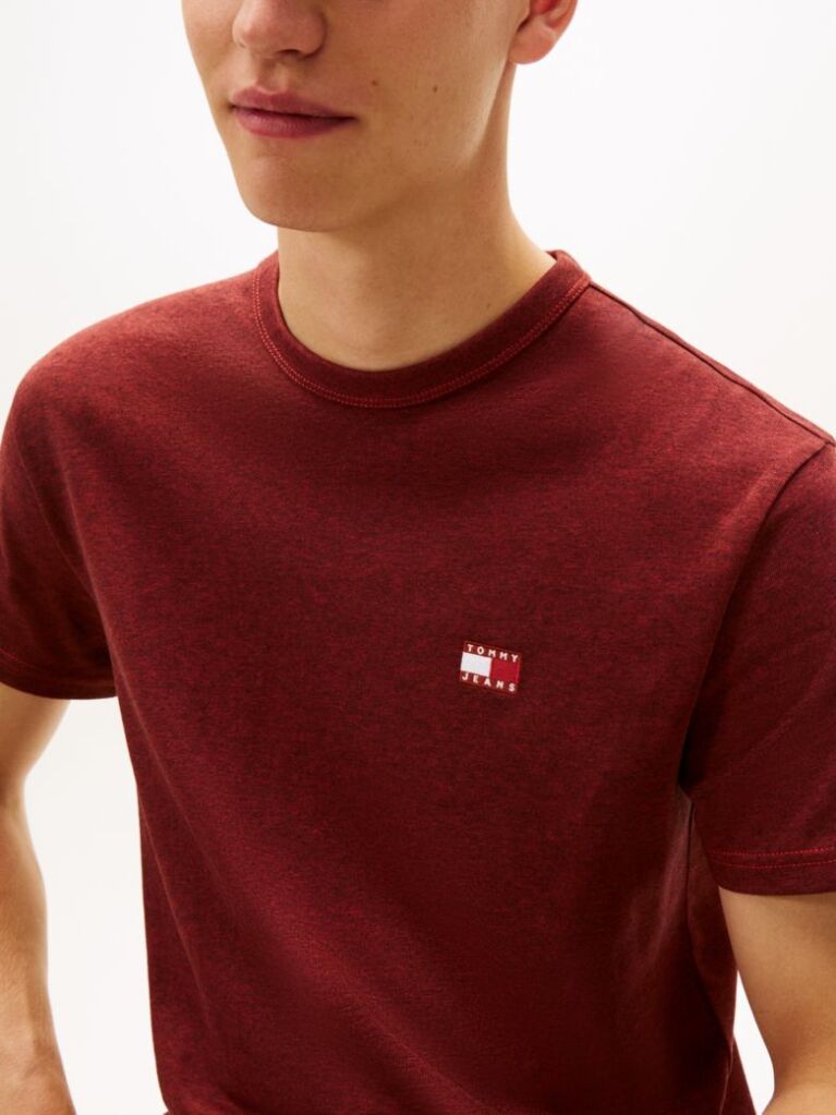 Κόκκινο T-Shirt Με Tonal Ετικέτα Tommy  Άνδρες