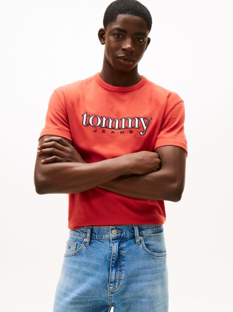 Κόκκινο T-Shirt Με Appliqué Λογότυπο  Άνδρες