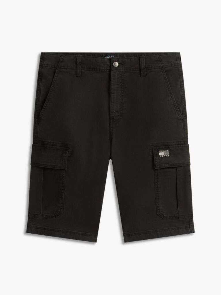 Black Otis Washed Cargo Bermuda Shorts  Men