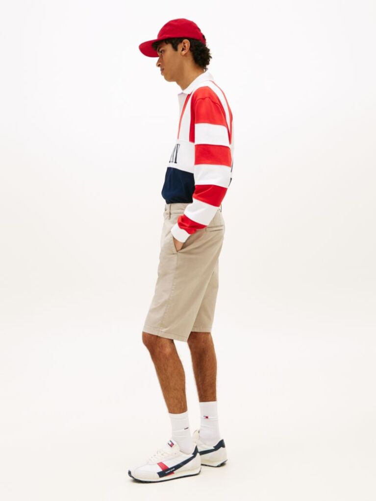 Beige Otis Twill Chino Bermuda Shorts  Men