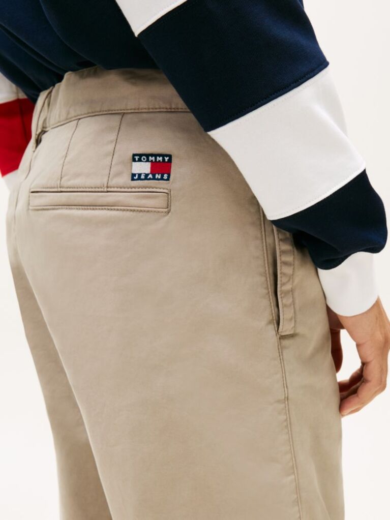 Beige Otis Twill Chino Bermuda Shorts  Men