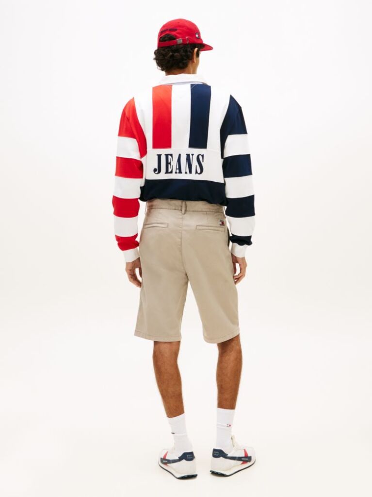 Beige Otis Twill Chino Bermuda Shorts  Men