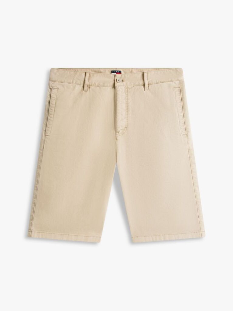 Beige Otis Twill Chino Bermuda Shorts  Men