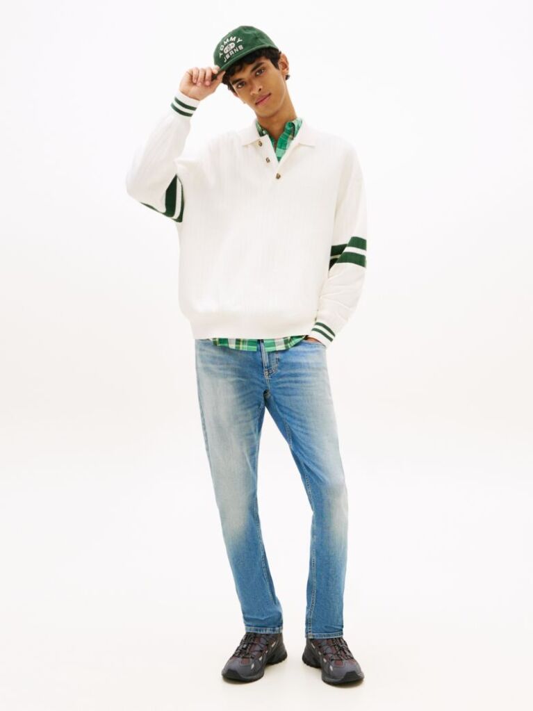Denim Austin Whiskered Slim Tapered Leg Jeans  Men