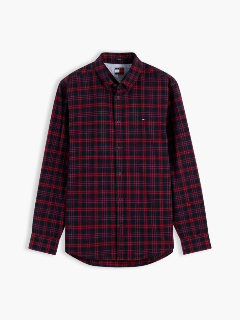 Multi Regular Fit Check Brushed Flannel Shirt  Men