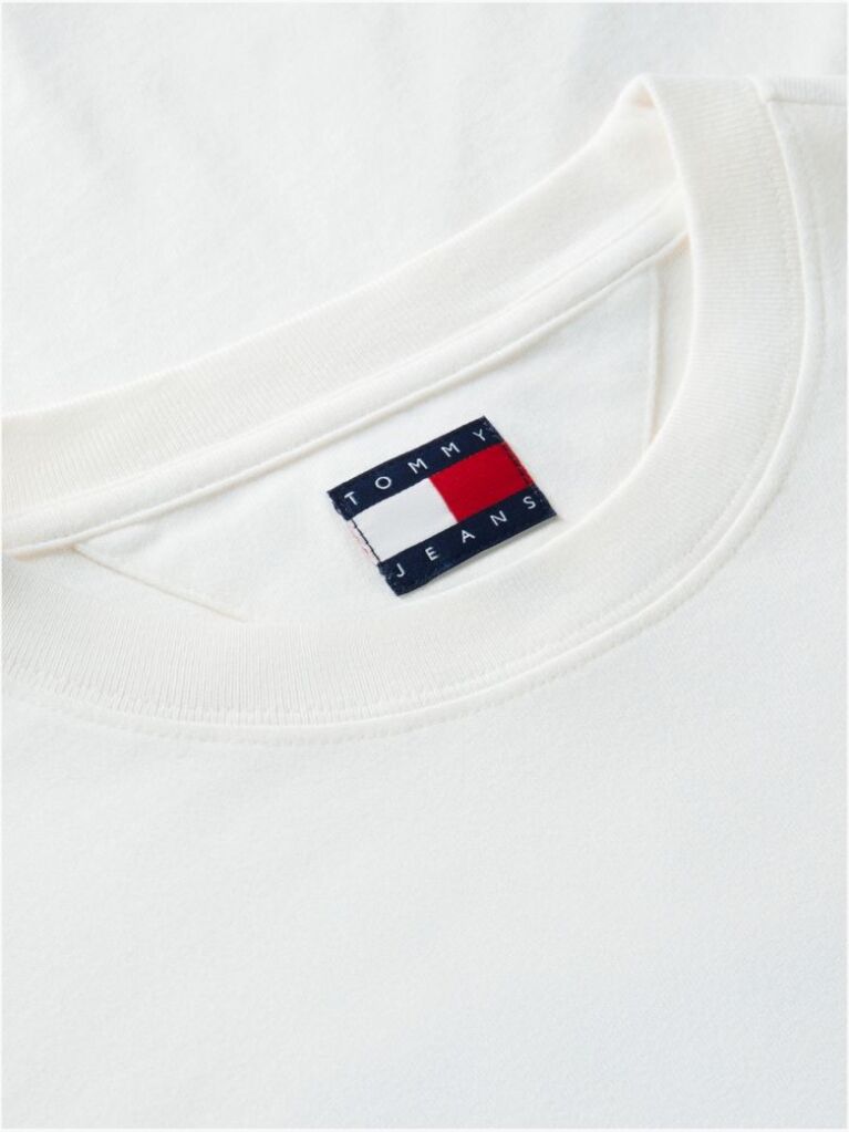 White Wavy Flag Back Logo Relaxed T-Shirt  Men