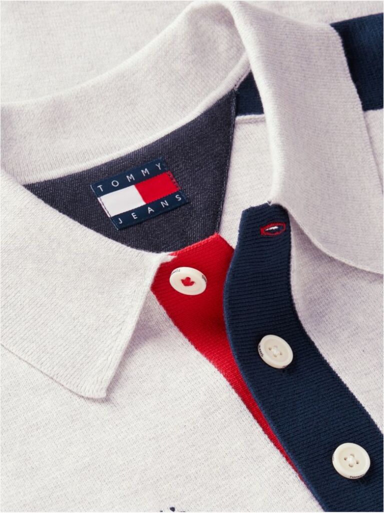 Multi Colour-Blocked Knit Rugby Shirt  Men