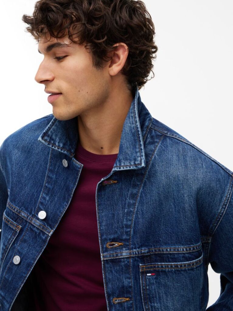 Denim Relaxed Denim Trucker Jacket  Men