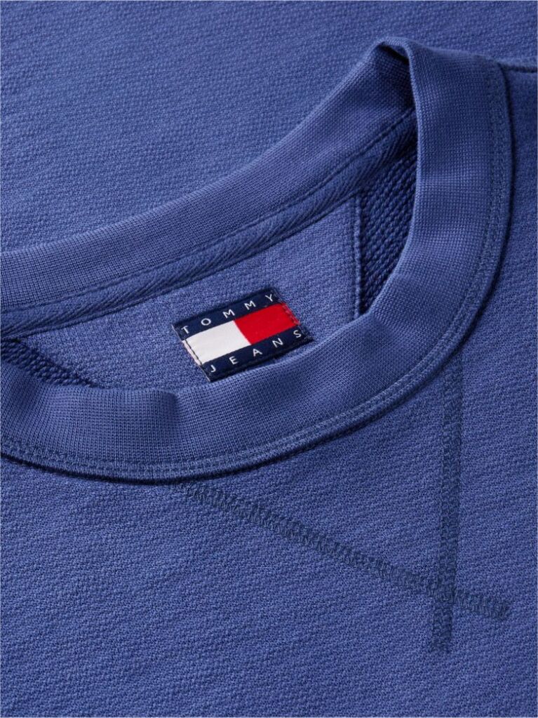 Blue Logo Relaxed Crew Neck Sweatshirt  Men