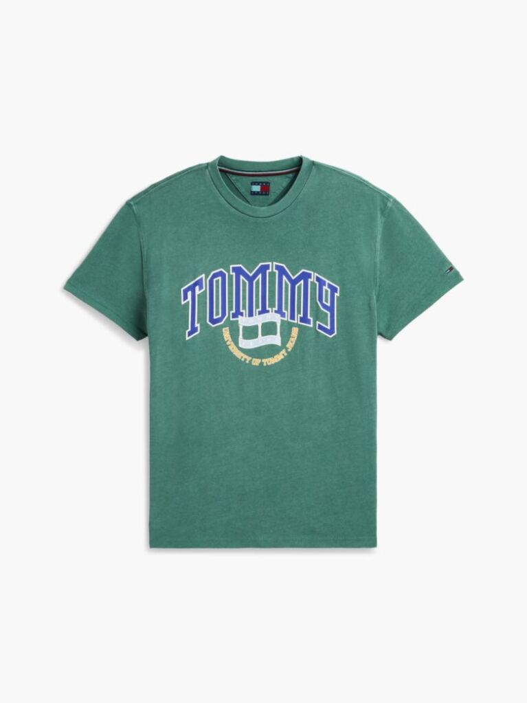 Green Varsity Logo Jersey T-Shirt  Men