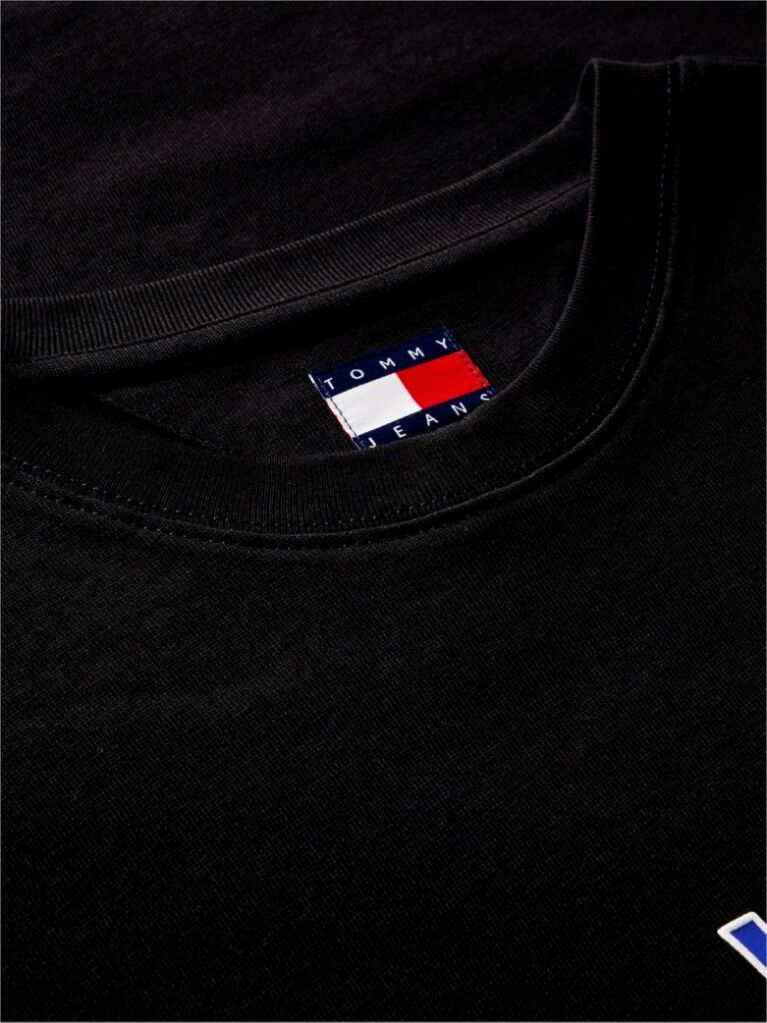 Black Logo Relaxed Crew Neck T-Shirt  Men