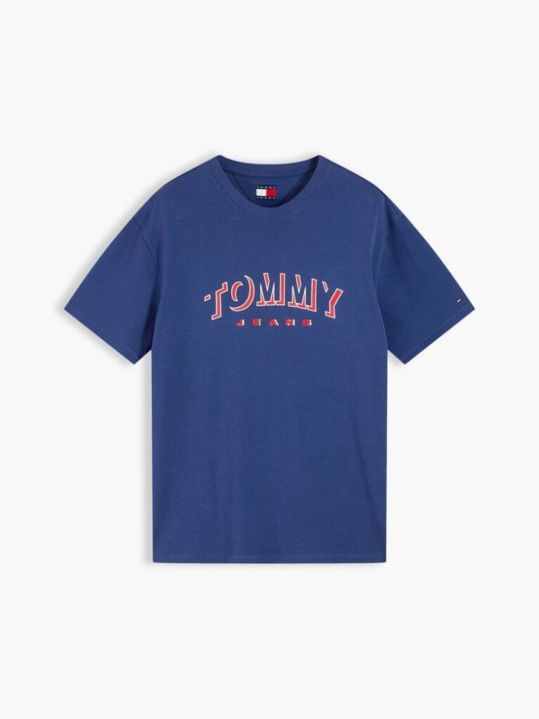 Blue Logo Relaxed Crew Neck T-Shirt  Men