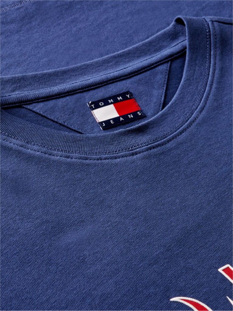 Blue Logo Relaxed Crew Neck T-Shirt  Men