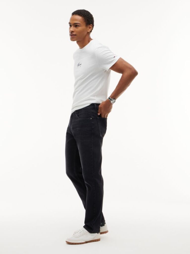 Denim Ryan Slim Straight Black Jeans  Men