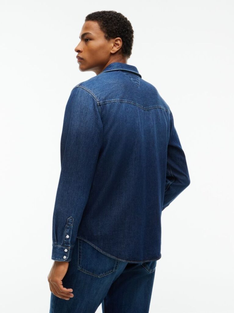 Denim Regular Fit Western Denim Shirt  Men