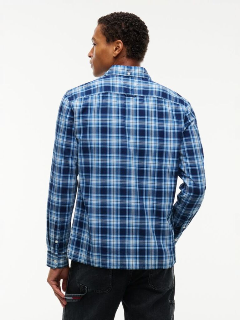 Multi Regular Fit Dobby Check Shirt  Men