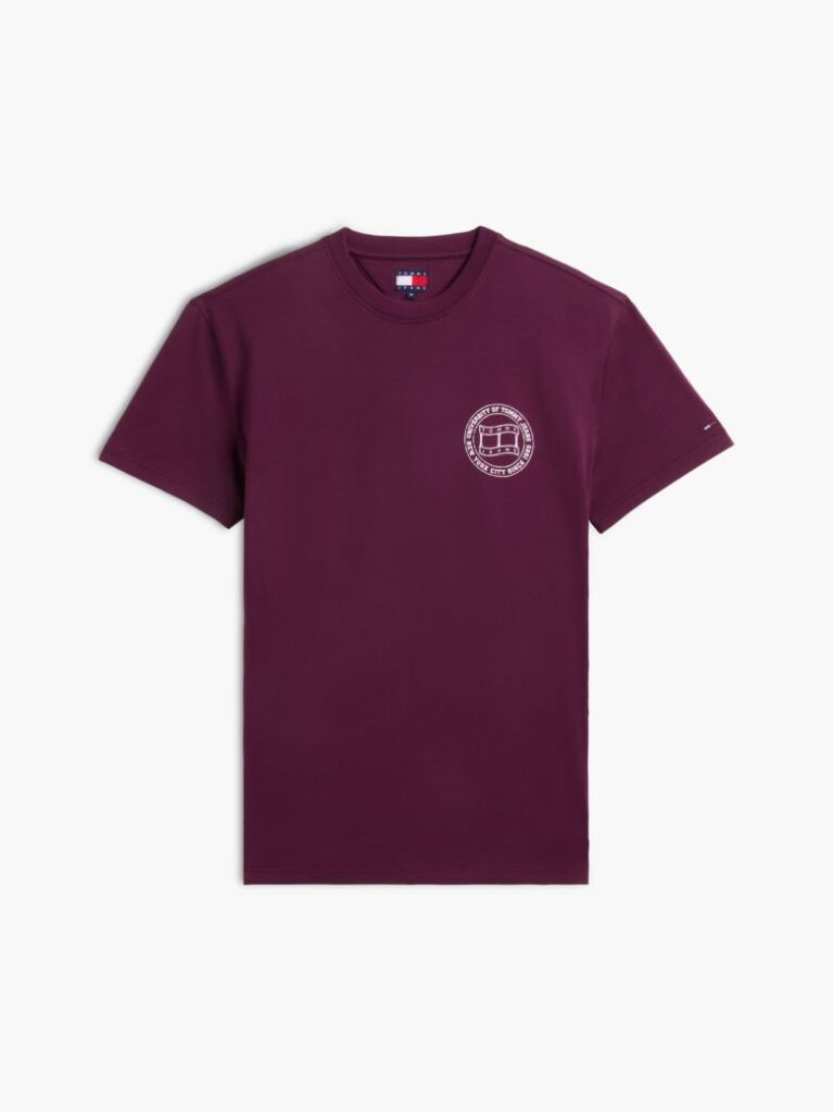 Red Wavy Flag Back Logo Jersey T-Shirt  Men