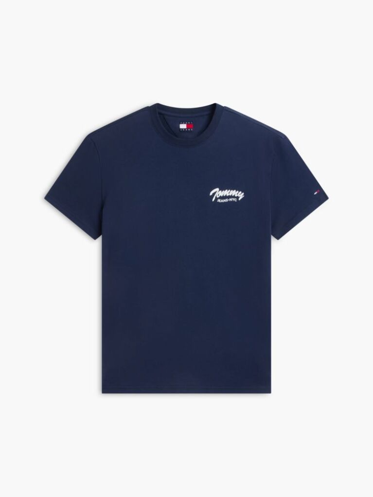 Blue Logo Jersey Crew Neck T-Shirt  Men
