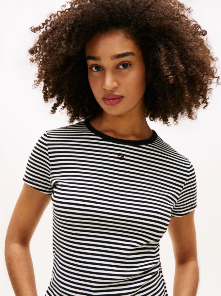 Multi Essential Ριμπ T-Shirt Σε Slim Γραμμή  Γυναίκες