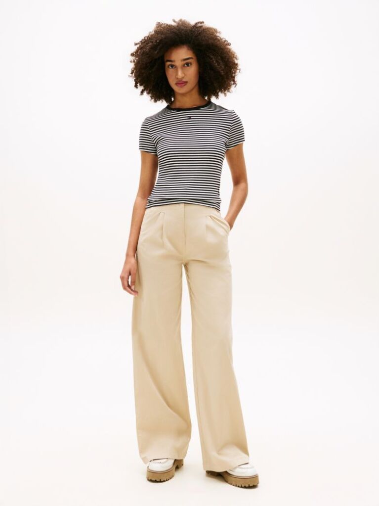 Multi Essential Ριμπ T-Shirt Σε Slim Γραμμή  Γυναίκες