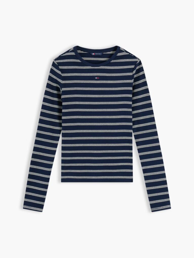 Multi Μακρυμάνικο Ριμπ T-Shirt Σε Slim Γραμμή  Γυναίκες