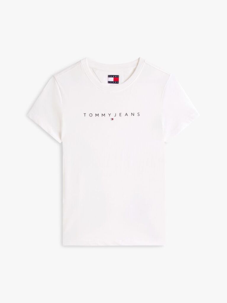 Άσπρο Essential Slim T-Shirt Με Λογότυπο  Γυναίκες