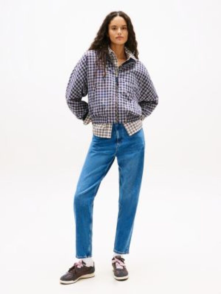 Denim Mom Ultra High Rise Straight Tapered Jeans  Women
