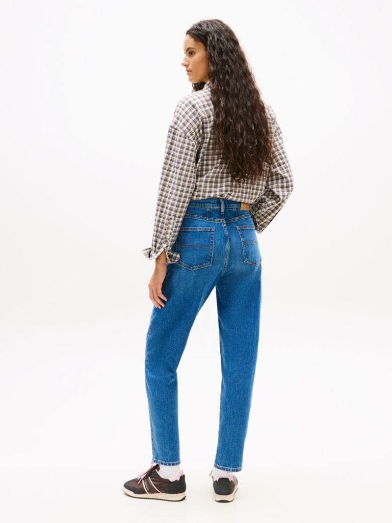 Denim Mom Ultra High Rise Straight Tapered Jeans  Women