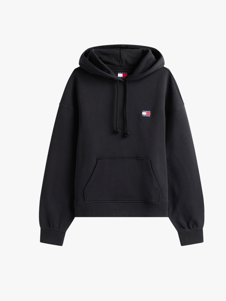 Μαύρο Hoody Σε Boxy Γραμμή  Γυναίκες