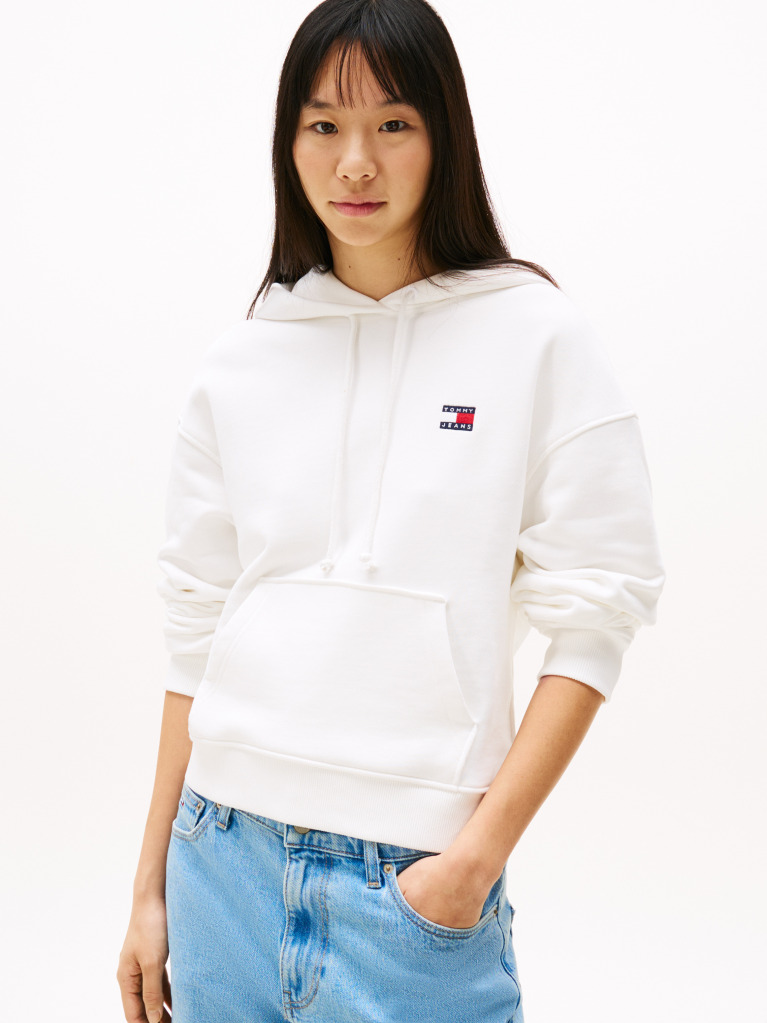 Μπεζ Hoody Σε Boxy Γραμμή  Γυναίκες