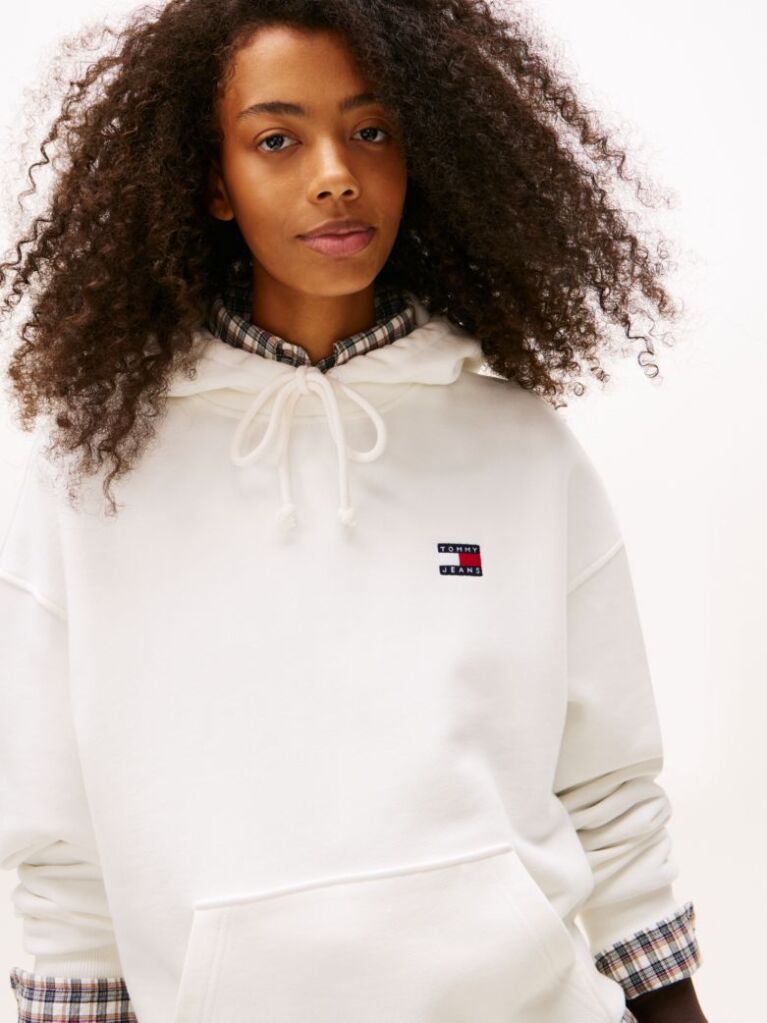 Μπεζ Hoody Σε Boxy Γραμμή  Γυναίκες